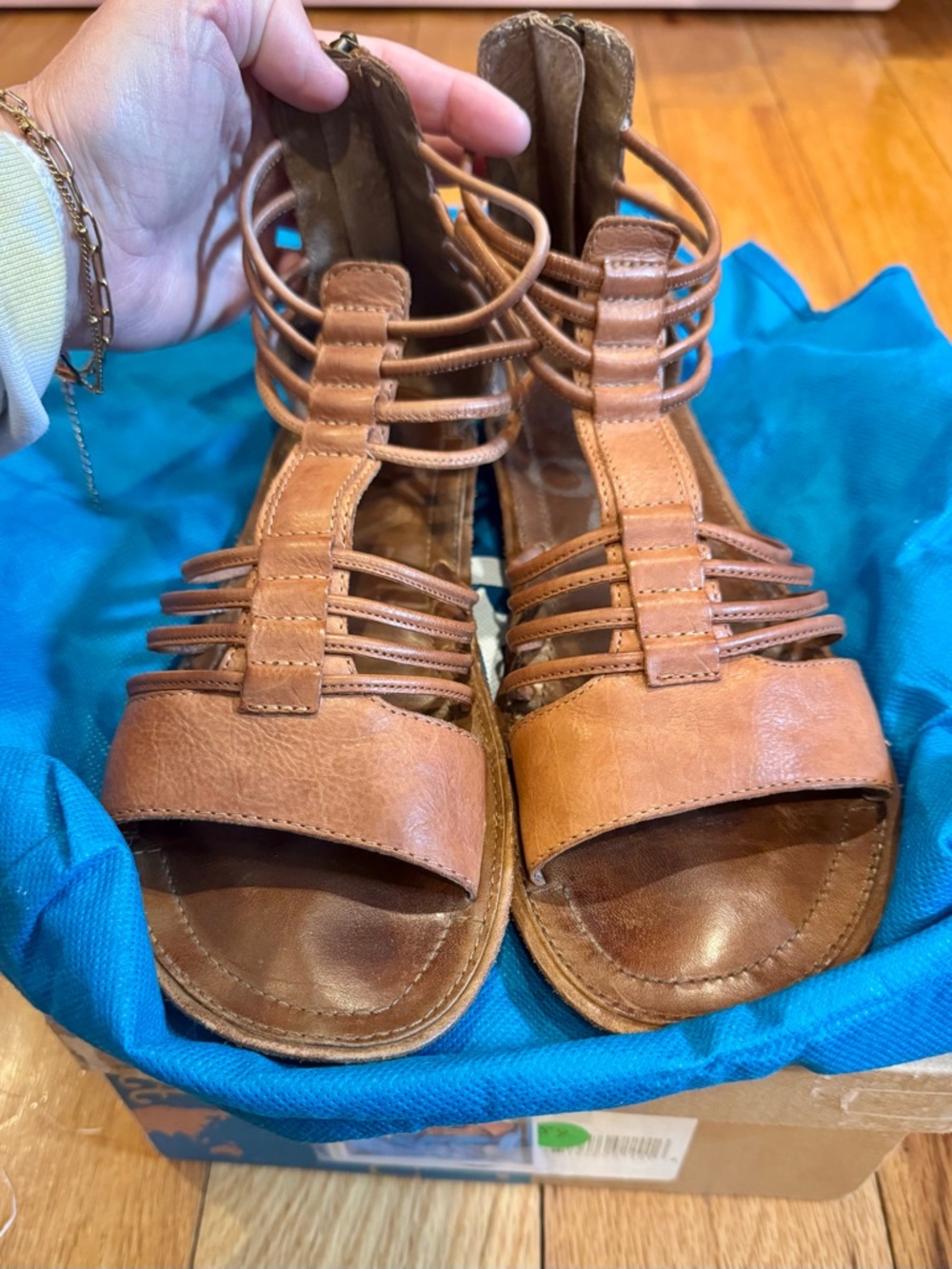 OTBT Whittier Butterscotch Strappy Gladiator Sandals